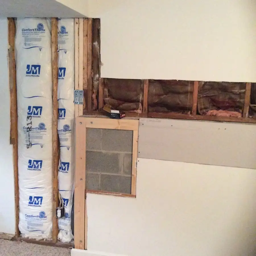 Wall insulation replacement during Contents Cleaning & Restoration in Pecan Plantation